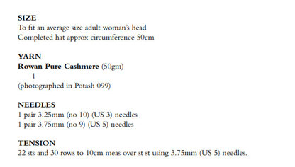 Shere Hat in Rowan Pure Cashmere - RTP007-00011-ENP - PDF