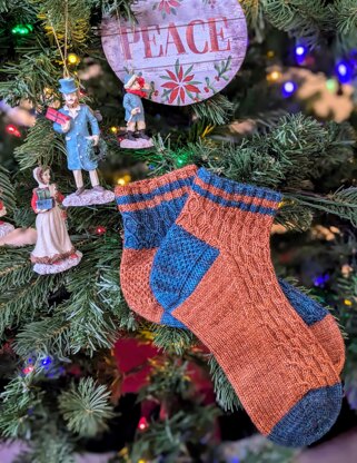 Vintage Honeycomb Ornaments Socks