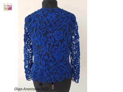 Blue lace cardigan 2