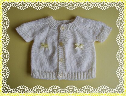 Top down knitted baby cardigan clearance pattern