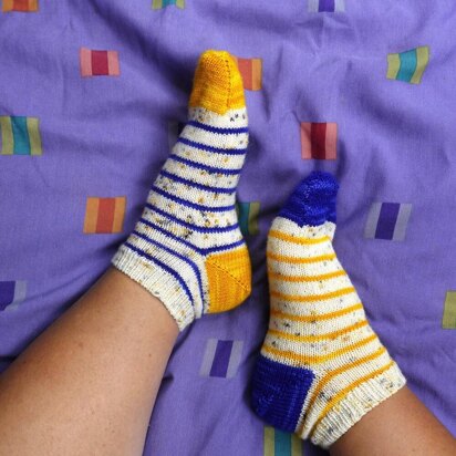 Toe Up Simple Socks No 4