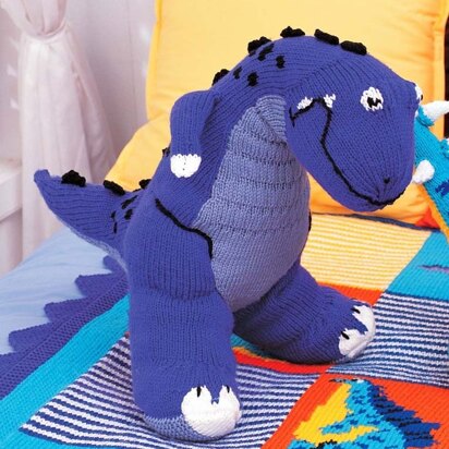 T-Rex Toy in Patons Canadiana - knitting pattern