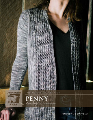 Penny Cardigan in Juniper Moon Findley DK Dappled - Downloadable PDF