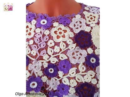 Crochet sleeveless blouse