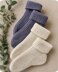 Warm unisex crochet socks with adjustable size pattern S1