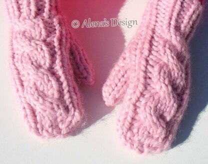 Cabled Mittens For All