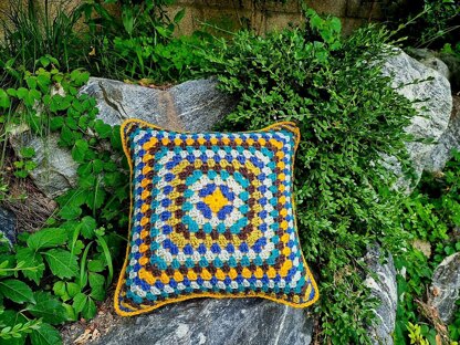 Blue Mood Granny Cushion