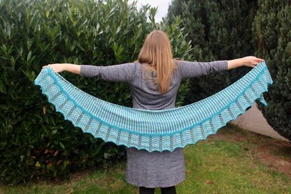 Straight and Arrow Shawl