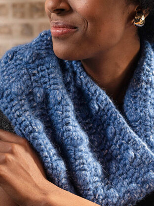 Selenite Cowl in Berroco Gimlet - Downloadable PDF