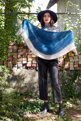 Women's Shawl Pointille in Universal Yarn Deluxe Worsted Superwash - Downloadable PDF