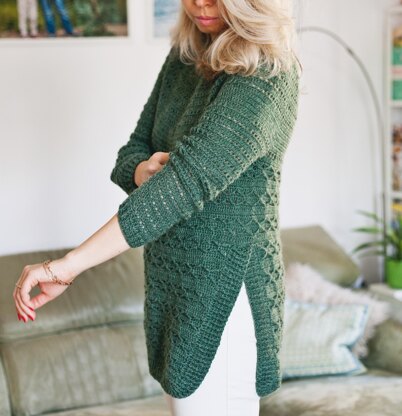 Forest Sweater with Side Slits