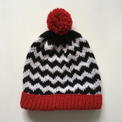 Twin Peaks Hat - knitting pattern