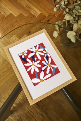DMC Abstract Flowers Tapestry Kit - 12 x 15cm