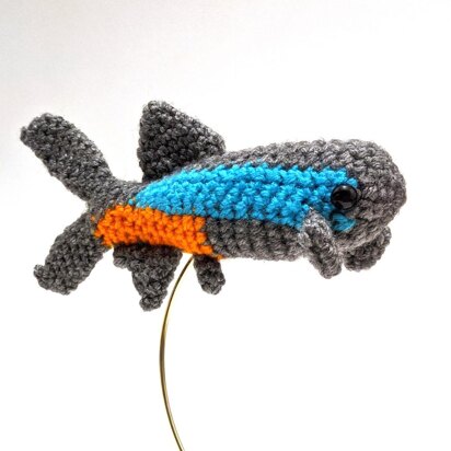 Neon Tetra Fish Amigurumi/Plush Toy