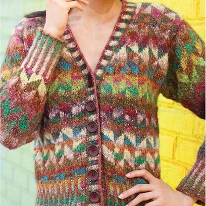 Noro Colorwork Cardigan PDF