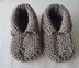 Sampson - Chunky garter stitch slippers with cuff