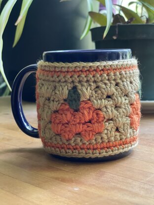 Crochet Pumpkin Mug Cosy