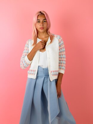 Candy Cardigan - Free Knitting Pattern in Paintbox Yarns Baby DK