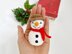 Snowman Christmas ornament amigurumi crochet pattern