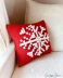 Snowflake Bobble Stitch Pillow