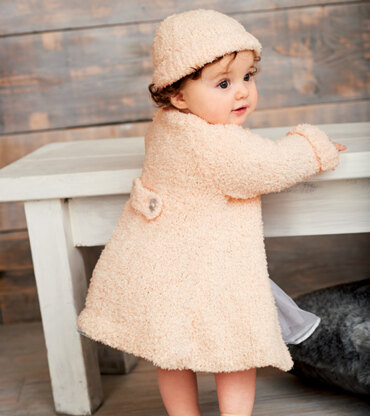 Coats and Hat in Rico Baby Teddy Aran - 461
