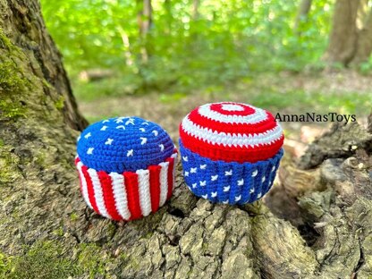 Cupcakes for US Independence Day