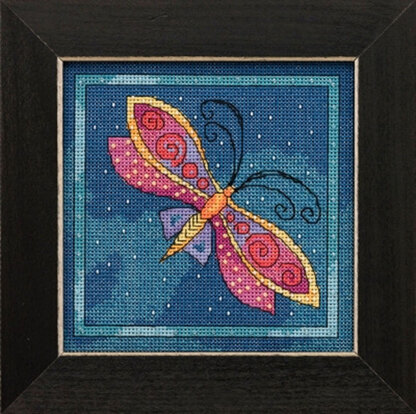 Mill Hill Flying Colors - Dragonfly Capri - 5.75in x 5.75in