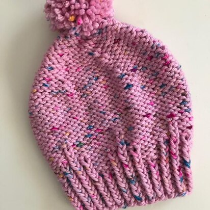 Raspberry Ripple Hat