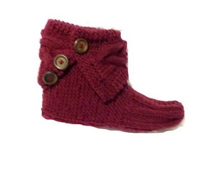 Braided Cuff Slippers Booties