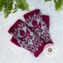 Star Leaf Mosaic Fingerless Gloves