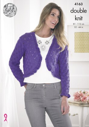 Sweater and Bolero in King Cole DK - 4163 - Downloadable PDF