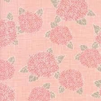 Moda Fabrics Bayberry Hydrangea Blossom Floral Peach