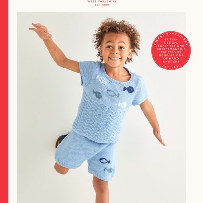 Top & Shorts in Sirdar Snuggly 100% Cotton - 2575 - Leaflet
