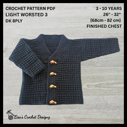 Aaron Kids Cardigan 3 - 10 Years