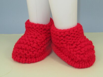 Super Chunky Simple Garter Stitch Slippers