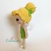 Tinker Bell posable amigurumi doll - crochet pattern by Crochelandia