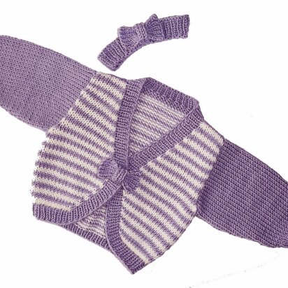 Baby Bow Peep Stripe Cardigan