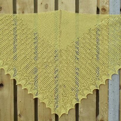 Y Wennol Shawl - knitting pattern