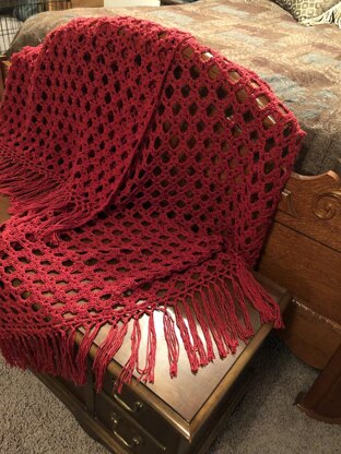 Simply Sophisticated Scarlet Throw
