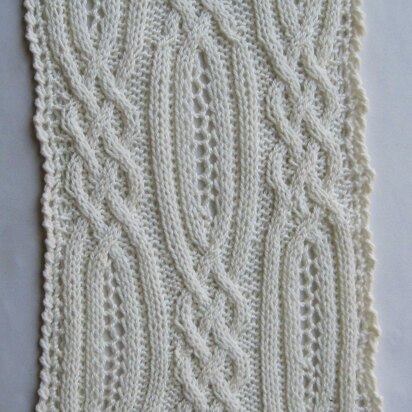 Blantrey Cable Lace Scarf