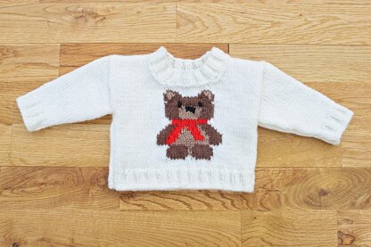P23 Teddy Bear Motif Jumper