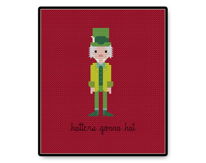 Hatters Gonna Hat - PDF Cross Stitch Pattern