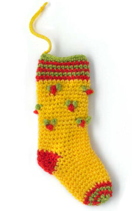 Paintbox Yarns Holly Stocking PDF (Free)