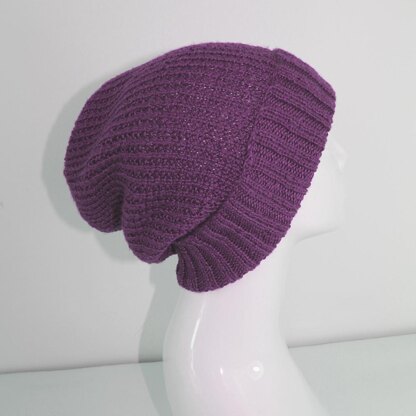 4 Ply Unisex Patterned Slouch Hat CIRCULAR