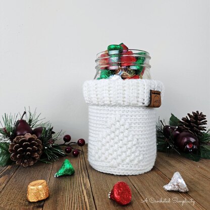 O' Christmas Tree Mason Jar Cozy