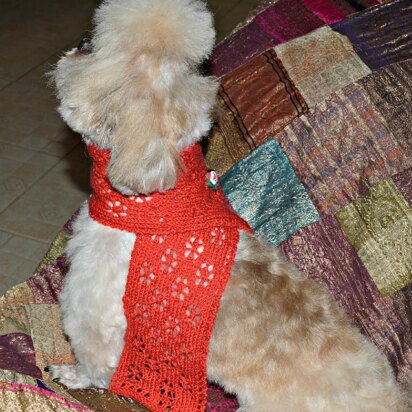 Two Doggie Christmas Scarves