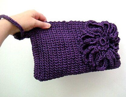 Large Crochet Bracelet Clutch