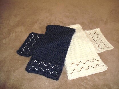 Scarf with Beaded Rick-Rack