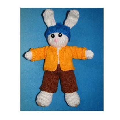 Fred the bunny -knitting pattern  Amigurumi