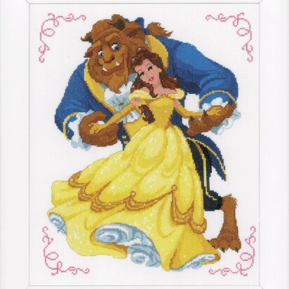 Vervaco Counted Cross Stitch Kit: Disney Beauty & The Beast - 31 x 36cm